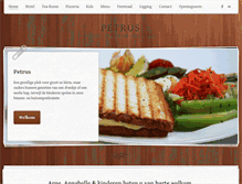 Tablet Screenshot of hotel-tearoom-petrus.com